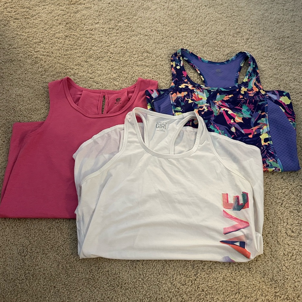 Girls Tank Top Bundle - Pink, White, Multicolor
